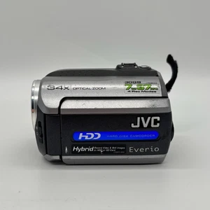JVC Everio GZ-MG135AA Hard Disc SD Camcorder *PARTS / REPAIR BROKEN SCREEN* - Picture 1 of 11