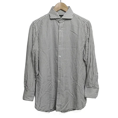 Auténtica camisa para hombre Tom Ford - gris oscuro blanca Foto 1 de 4