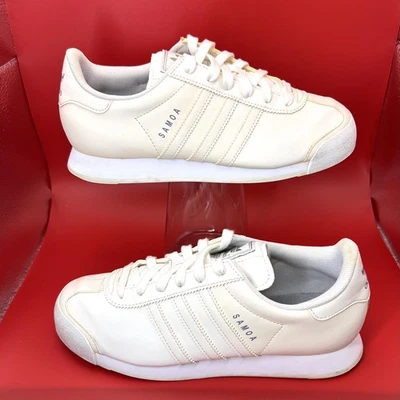 Adidas Samoa G99720 Retro Sneakers White/White Leather Size Mens 6.5 - Image 1 of 4
