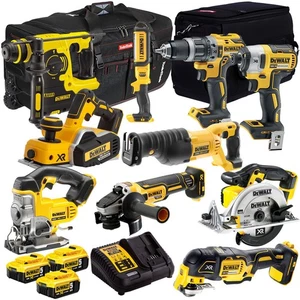 Dewalt DCK10BTSKIT1 18V 10 Piece Monster Tool Kit 3 x 5.0Ah Battery Charger Bag - Picture 1 of 22