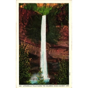 Vintage Latourelle Falls Columbia River Highway Oregon Postcard Unposted - Picture 1 of 2