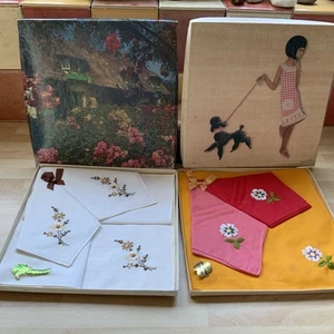 Two pretty boxes of vintage hankies Made in Ireland - Picture 1 of 10