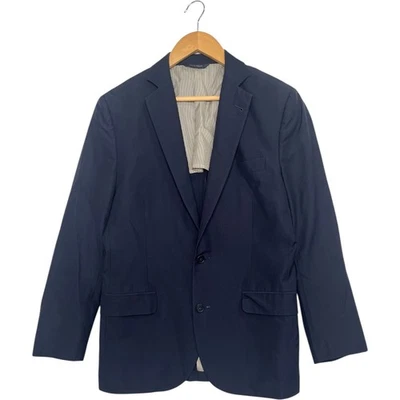 Brooks Brothers 1818 Fitzgerald Blazer Mens 38S Navy Blue Wool Solid Suit Coat - Image 1 of 4