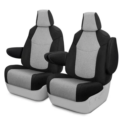 For AM General Hummer 99-00 Seat Cover SpartanShield 1st Row Gray & Black Custom - Image 1 of 4