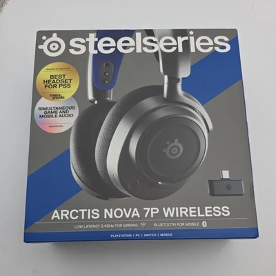 SteelSeries - Arctis Nova 7P *NEW* Wireless Gaming Headset for PS5, PS4 , BLACK - Image 1 of 3
