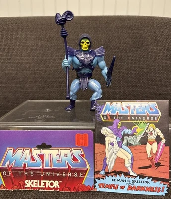Antigo 1983 SKELETOR Motu Masters Of The Universe boneco de ação mini quadrinhos completo - Imagem 1 de 4