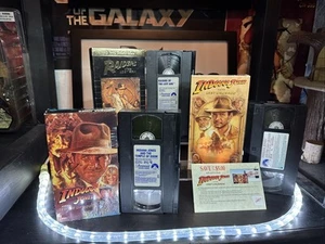 Raiders of the Lost Ark 1986 VHS Special Collector Series Black Box + Set VG+ - Picture 1 of 8