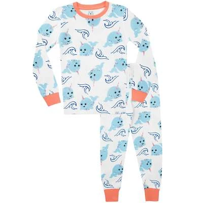 Pijama Narwhal Ajuste Acurrucado Niños Niños 4 5 6 7 8 9 10 11 12 años Manga Larga  Foto 1 de 4
