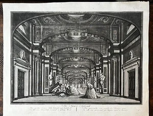 Amsterdam Schouwburg De Nieuvwe Hoffzaal Etching Engraving 1766 After Barbiers - Picture 1 of 9