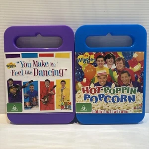 2 Wiggles DVDs: You Make Me Feel Like Dancing + Hot Poppin Popcorn (Region 4) - Picture 1 of 10