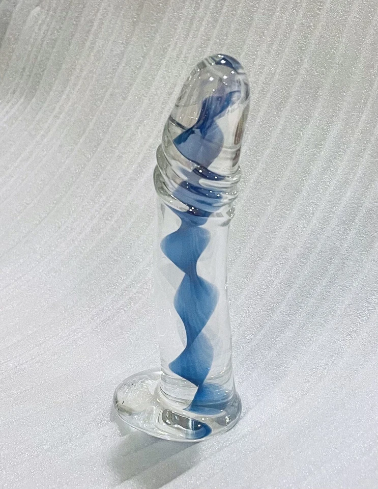 Consolador de vidrio Super Dong masajeador punto G clítoris anal masturbación juguetes sexuales mujeres Foto 1 de 1