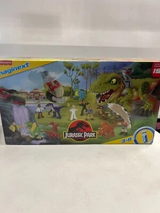 IMAGINEXT JURASSIC PARK DINOSAUR RECON 19 PIECE FIGURE PLAYSET - New - Picture 1 of 4