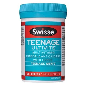 SWISSE ULTIVITE TAB TEEN MEN 60 MEN'S TEENAGE MULTIVITAMIN TABLETS - T/AGE TABS - Picture 1 of 1
