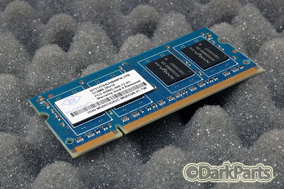 Nanya NT512T64UH8A0FN-37B 512MB Memory RAM PC2-4200S-444-12-A1 - Image 1 of 1