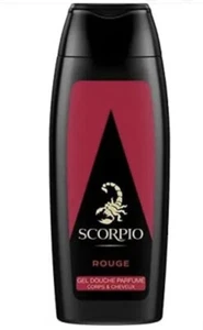 LOT DE 4 - SCORPIO - Rouge Gel douche parfumé homme passion revigorante - 250 ml - Picture 1 of 1