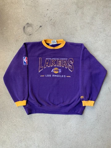 Vintage 90s Los Angeles Lakers  Lee Sport Pullover Sweatshirt Extra Large XL NBA Cover