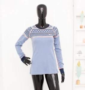 Kari Traa 100% Merinowolle Rundhals Thermo Base Layer Reise Wandern Top Gr. M - Bild 1 von 10