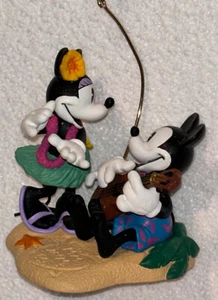 MICKEY MINNIE MOUSE PUNZE ANDENKEN WEIHNACHTSSCHMUCK IM PARADIES 1999 HAWAII - Bild 1 von 3