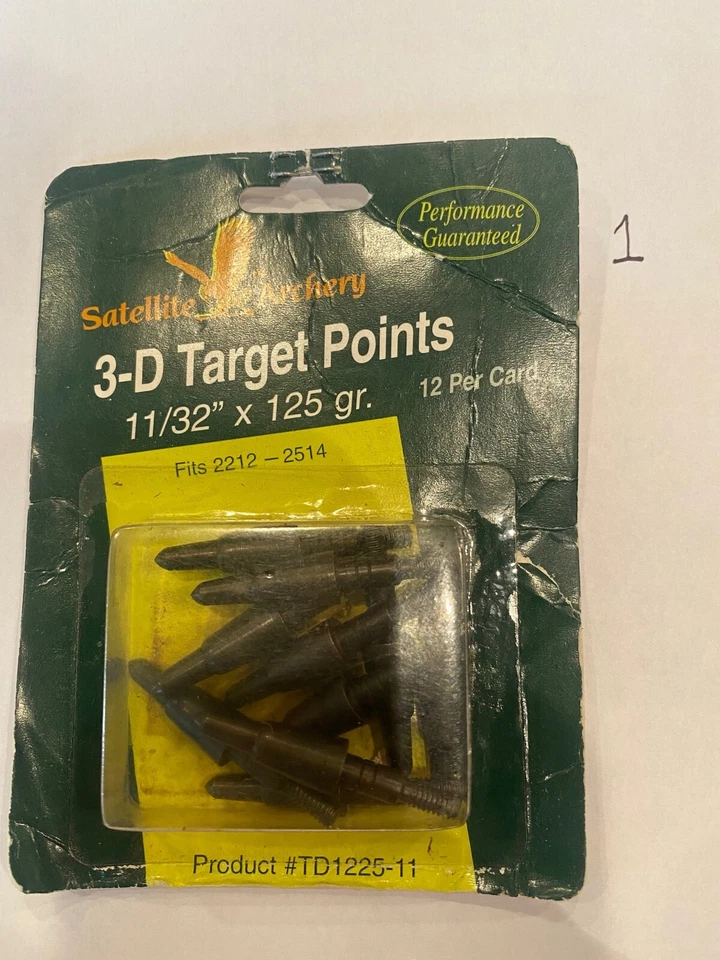 Field Points Screw in 11/32 125 grain 1 dozen - Image 1 of 1