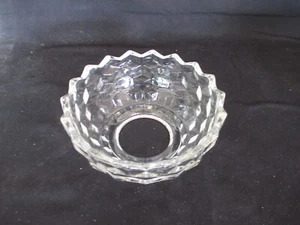 Indiana Glass Whitehall Candle Lamp Base Top Piece aka HomCo Lady Love Pattern - Picture 1 of 4