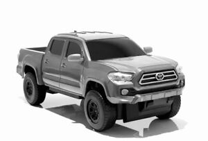 2022 Toyota Tacoma Gray Pick Up Truck 1/18 Scale Body Only HTF !