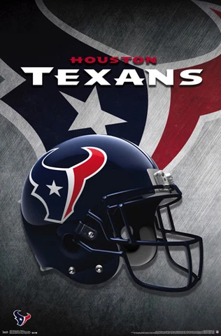 HOUSTON TEXANS Official NFL Football Team Helmet LOGO 22x34 WALL POSTER Cover
