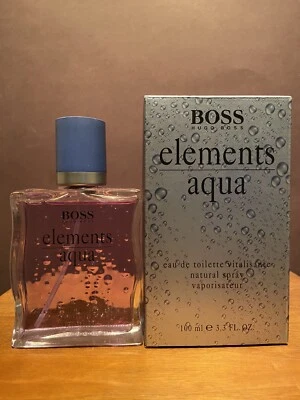 BOSS Elements Aqua de Hugo Boss 3,3 fl. Oz. / 100 ml Eau de Toilette Spray RARO Foto 1 de 4