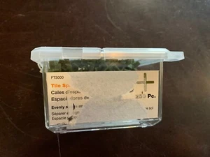 TILE SPACERS 1/16" 250pcs. NEW! FT3000 evenly space & align wall/floor tiles - Picture 1 of 5