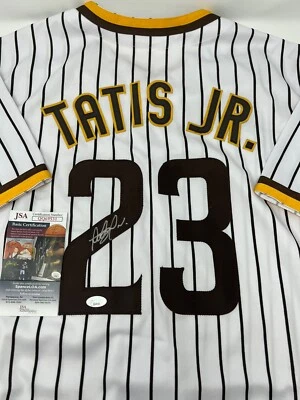 Fernando Tatis Jr. San Diego Padres Hand Signed Autographed Jersey JSA COA - Image 1 of 4