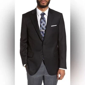 Peter Millar Herren Schwarz Wolle Classic Fit Anzug Blazer Sakko Gr. 46R - Bild 1 von 9