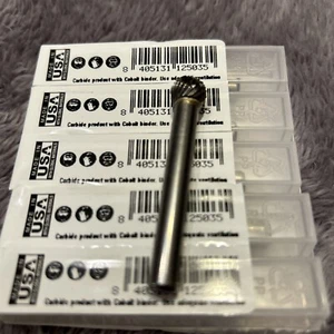 1/4'' Carbide Rotary Burr Die Grinder Gum Ball Bit, New, Lot Of 5, 12503 - Picture 1 of 2