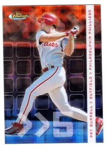 2002 TOPPS FINEST #16 PAT BURRELL X-FRACTOR #208/299 - Picture 1 of 1