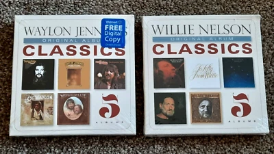 Waylon Jennings & Willie Nelson - оригинальный альбом классика (10 компакт-дисков!!!) НОВЫЙ - Изображение 1 из 4
