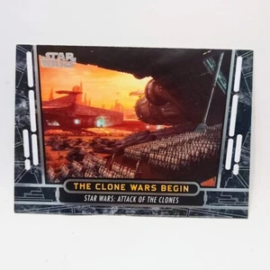 2017 Topps Star Wars 40th Anniversary #48 The Clone Wars Begin Card Attack - Picture 1 of 2