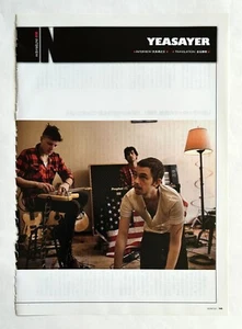 YEASAYER JAPAN rockin'on MAGAZINE CLIPPINGS Jun-2010 B5 Z23 - Picture 1 of 1