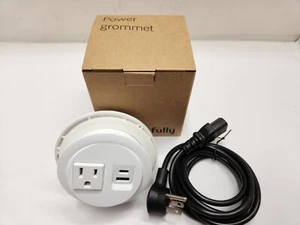Komplett Unterputz Stromtülle mit 2 USB-Anschlüssen von Intertek 5002850 weiß - Bild 1 von 6