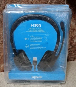 Logitech - H390 Wired USB On-Ear Stereo Headphones - Black - Picture 1 of 3