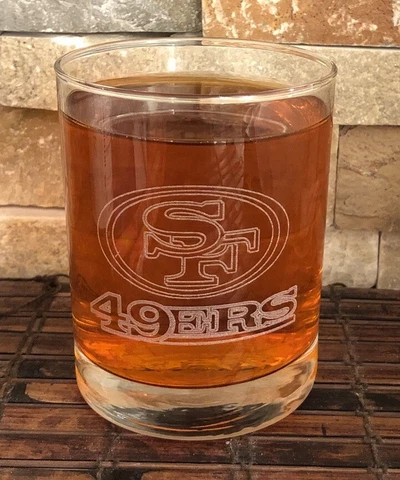 San Francisco 49ers Collectible Whiskey Glass 8 Oz Cover