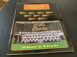 Baltimore Oriole Magazine 1996 Divisional Playoff Program Book - Picture 1 of 16