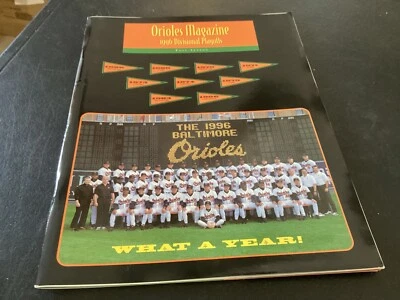Baltimore Oriole Magazine 1996 Divisional Playoff Program Book - Image 1 of 4