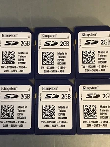 Genuine Dell Kingston 2GB 738M1 Flash SD Card Memory for Dual SD module - Afbeelding 1 van 2