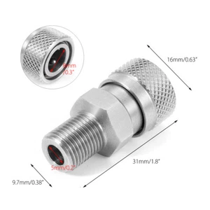 Paintball PCP Air Filling Quick Connect Fitting Connector Adaptor 1/8" BSPP NPT - Picture 1 of 5