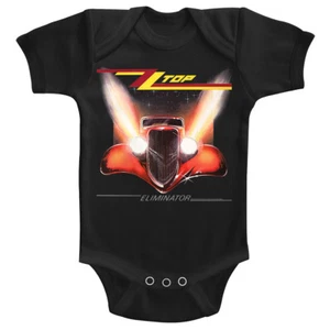 ZZ Top Eliminator Album Cover Baby Body Suit Rock Band Concert Infant Romper Boy - Picture 1 of 4