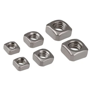 M3 M4 M5 M6 M8 M10 M12 Square Nuts for Metric Bolt Screws Stainless Steel DIN557 - Picture 1 of 6
