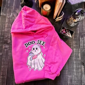 Boo-Jee Ghost Hoodie, Custom Cozy Sweatshirt - Picture 1 of 4