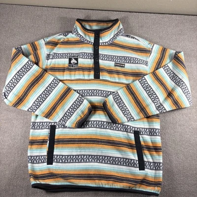 Pullover de vellón Cinch para hombre grande multicolor a rayas a presión PRCA ProRodeo MVK1514005 Foto 1 de 4