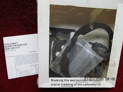 1980-1987 CHEVROLET CHEVETTE NOVA PONTIAC ACADIAN HOLLEY 6510-C CARBURETOR KIT - Image 1 of 2