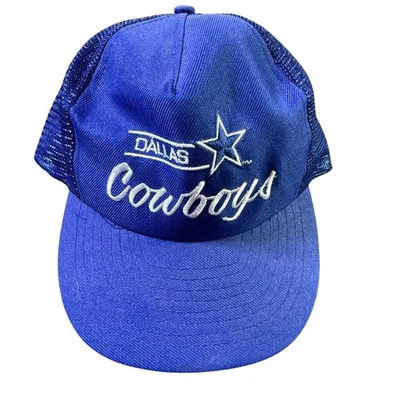 Dallas Cowboys NFL Fútbol Camionero Sombrero Malla Azul Blanco Licencia Oficial NFL Foto 1 de 3