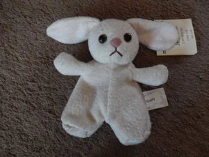 Bolso de frijoles vintage de Disney Store Cuppy Bunny de felpa para padres trampa conejito con etiquetas de 6 pulgadas - Imagen 1 de 10