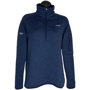 Patagonia Better Sweater Womens Small Jacket Blue Hiking Outdoors Fleece 1/4 Zip - Picture 1 of 13